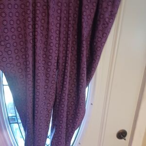 Lane Bryant Size 20 Purple Patterned Trousers